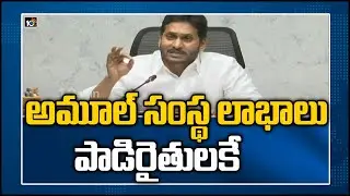 అమూల్ సంస్థ లాభాలు పాడిరైతులకే | CM Jagan review On Amul Project In AP | 10TV News&zwnj;