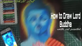 How to draw Lord Buddha||with Oil paste|||portaite Drawing||#art #lord #Buddha#drawing