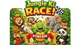 Jungle Race | Jungle Race Movie | Animal Race Cartoon | The Jungle Book | Jungle Safari