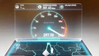 internet speed  down & up 300mb/s
