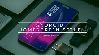 Minimal Niagara Launcher Homescreen | Android Homescreen Setup