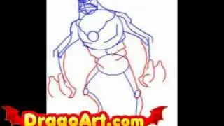 How to draw Jetray, step by step