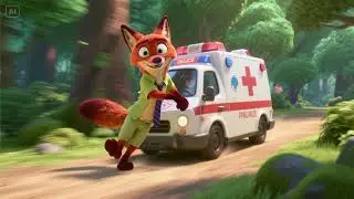 Ambulance Fox&rsquo;s Fast Forest Ride | Animal Rescue Song for Kids