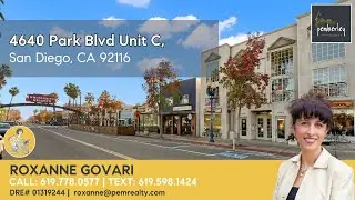 JUST LISTED -  4640 Park Blvd Unit C, San Diego, CA 92116