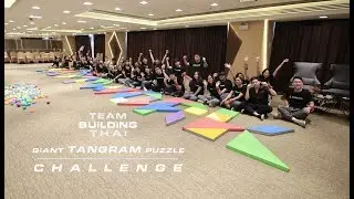 Giant Tangram Puzzle Challenge team building activity for corporate events Bangkok Thailand
