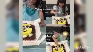 Minion Chocolate Smash Pinata Cake