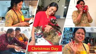 Our Christmas Day VLOG | Xmas Lunch | Crab Curry | Pomfret Fish Fry | Gowri and Gowri | USA |