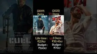 Deva Vs Petta Box office collection #deva #shahidkapoor #rajnikanth #trending #shorts