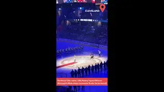 Northeast Ohio native, USA Hockey legend Brianne McLaughlin drops ceremonial Rivalry Series faceoff