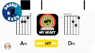 Joe Cocker - Unchain My Heart &bull; Bass & Drums | Scrolling Guitar Chords & Lyrics