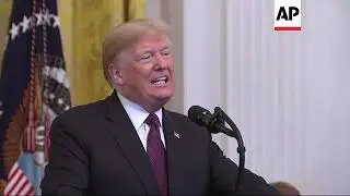 Trump awards donor's wife with Medal of Freedom