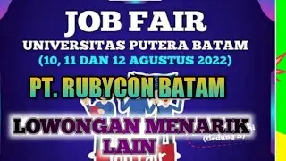 PT. RUBYCON JOB FAIR LOKER IKLAN KOTA BATAM
