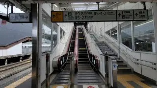 【三菱製】JR盛岡駅 6.7番線ホーム エスカレーター