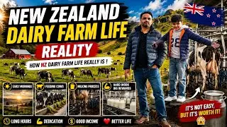Inside a New Zealand Dairy Farm 🐄 |Milking Process & Farm Life#dairyfarm#newzealand#india#dailyvlog