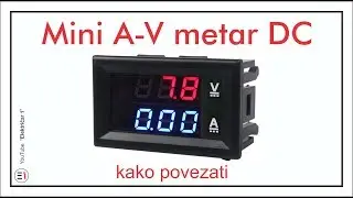 Mini A-V metar za DC struju - kako povezati