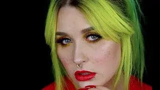 Realistic fake freckles + Yellow smokey eye || Tutorial
