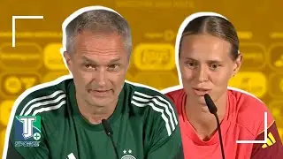 Klara B&uuml;hl und Christian W&uuml;ck sprechen &uuml;ber ihre Erwartungen an das Spiel Deutschland gegen Schweden