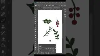 How to create Christmas print pattern in photoshop #howto #tutorial #pattern repeat