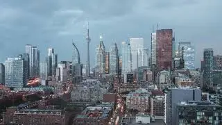 Free 4K Ultra HD Video Templates: Toronto Ontario Canada The Skyline From Day To
