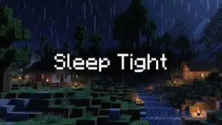 Calm Your Mind | 8 Hours Minecraft Rain & Fire Ambience