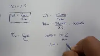 Axial Stress, Deflection and Factor of Safety Example - Part 2