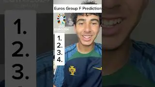 Euros Group F Prediction #youtube #football #soccer #ronaldo #portugal #euros #europe #shorts #rm