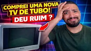 Comprei uma nova TV de TUBO. Ser&aacute; que funcionou ? #retrogamer