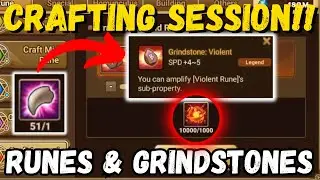 Crafting 100 Legendary Runes and 50 Grindstones!!! Looking For Good Runes Secret Dungeon
