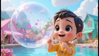 Bubbly Bubbles in Bubblegum Bay | Fun and Fizzy Nursery Rhyme for Kids