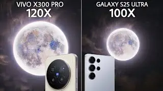 Vivo X300 Pro VS Samsung Galaxy S25 Ultra | 120X Moon Zoom Test 🌙 