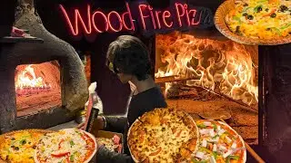 Famous Wood Fire Pizza in Rishikesh😋🔥 | Wood Fire Pizza | Indian Street Food 