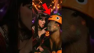 Capybara Saved the Halloween Party 🎃🔥 (You Won&rsquo;t Believe This) 😱 #shorts #capybara