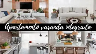 TOUR POR UM LINDO APARTAMENTO COM VARANDA INTEGRADA A SALA DE ESTAR E JANTAR