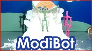 Mo Has A Snow Day - A ModiBot Stop Motion Animation