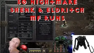 50 Nightmare Eldritch AND Shenk Runs | Diablo 2 Resurrected