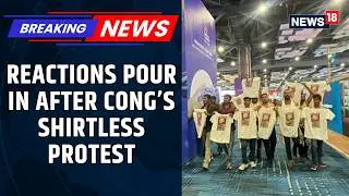 Shirtless Protest At India AI Summit Sparks BJP's &lsquo;National Shame&rsquo; Charge | Cong Protest | News18