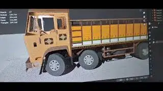 Indian low poly truck 3d model in blender #truck #games #animations 