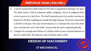 DME PREVIOUS YEAR SOLVED ( SHAFT ) || S7 MECHANICAL|| MODULE 1 || KTU 2019|| PDF  IN DESCRIPTION