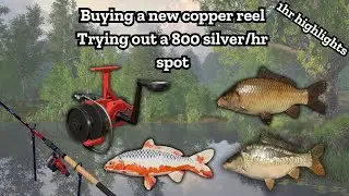 Buying a new reel for copper lake | Active spot 1hr highlights | Russian fishing 4 | Nanstein | #rf4