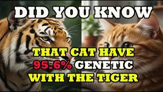 YOUR CAT IS 95% TIGER: UNLOCKING THE FELINE GENETIC CODE. #facts #animals #cat #tiger #fact #science