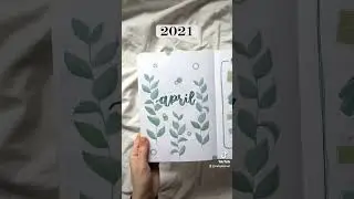 April Bullet Journal Covers Over The Years 📝💫