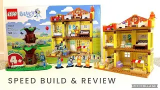 2025 LEGO Bluey 11203 Bluey's Family House SPEED BUILD & REVIEW!!!