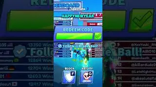🎉2024 NEW YEARS CODE🥳 in BLADE BALL #roblox #robloxfan #bladeball #robloxshorts #code #2024 #newyear