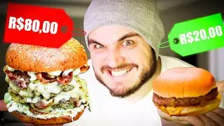 PEDIMOS HAMBURGUER MAIS CARO VS  MAIS BARATO DO IFOOD