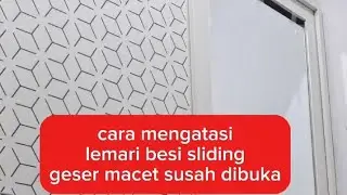 Service lemari sliding geser macet tidak bisa digeser 081380726264