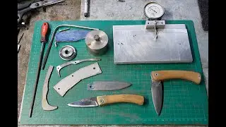Beginner Knife Making, my folding knife patterns and jigs to improve the process.