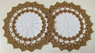 Sousplat Turco Luxo em Crochê | Modelo Luxo que VENDE Muito Passo a passo | Crochet step by step