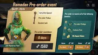 PUBG :;- NEW EVENT💥 RAMADAN PRE-ORDER EVENT 💞 IT'S WORTHED  TO PRE-ORDER ??  #pubg #new #events #fre