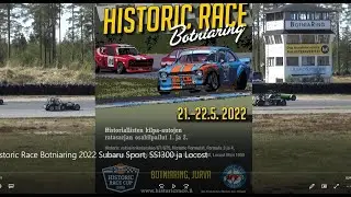 Historic Race Botniaring 2022 Subaru Sport, SS1300 ja Locost