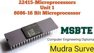 Microprocessor Unit 1:8086-16 Bit Microprocessor | Computer Engineering Diploma | 4th Sem
